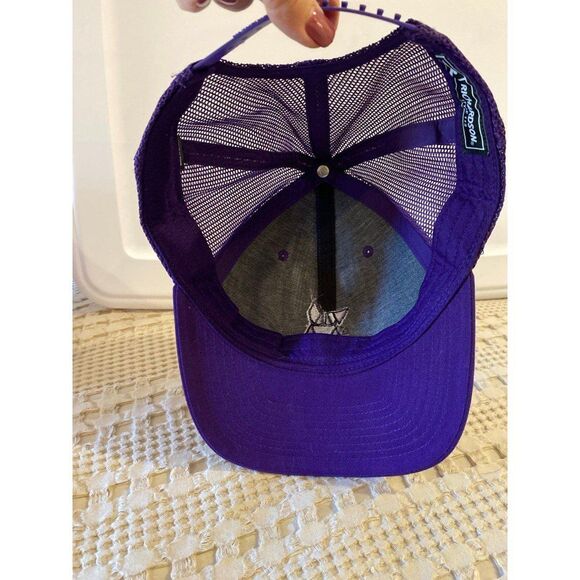 Unisex Purple Adult Adjustable Trucker Baseball Cap with Bunny Rabbit Hat - Picture 11 of 11